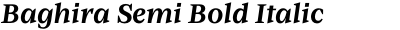 Baghira Semi Bold Italic
